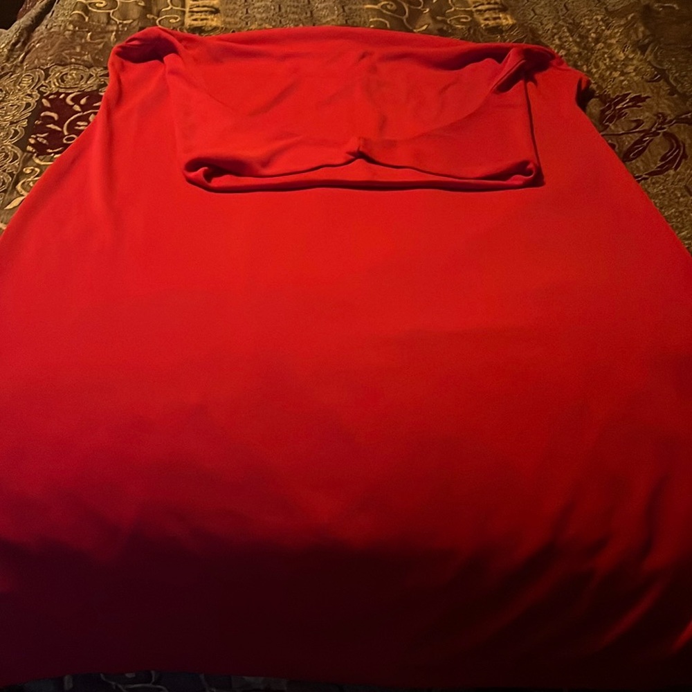 Red halter dress. Great condition , size 2x.